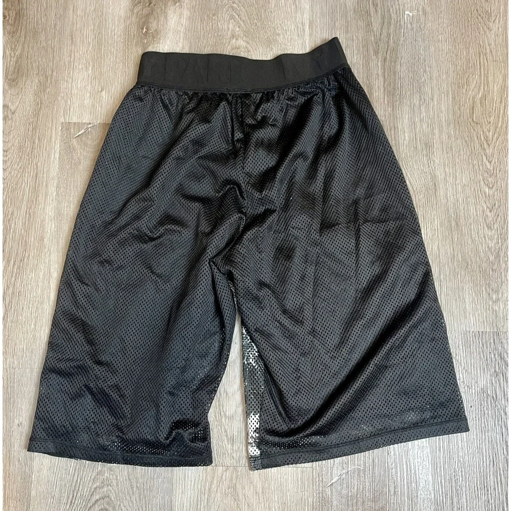Ivy Park XS‎ Athletic Shorts Black Floral Print Mesh Gym Activewear